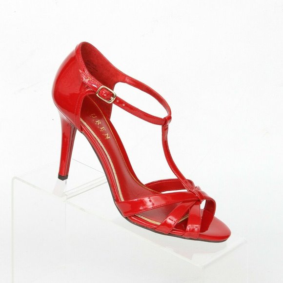 Ralph Lauren Coo High Heel Open Toe Sandals 7 B - Picture 1 of 12